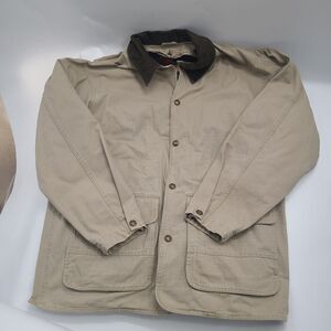 Woolrich Tan Jacket with Brown Collar